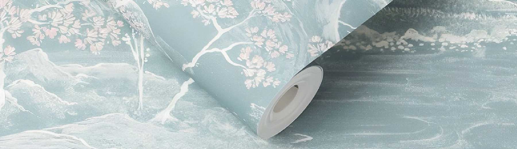 Blue Forest Japanese Wallpaper by Graham and Brown